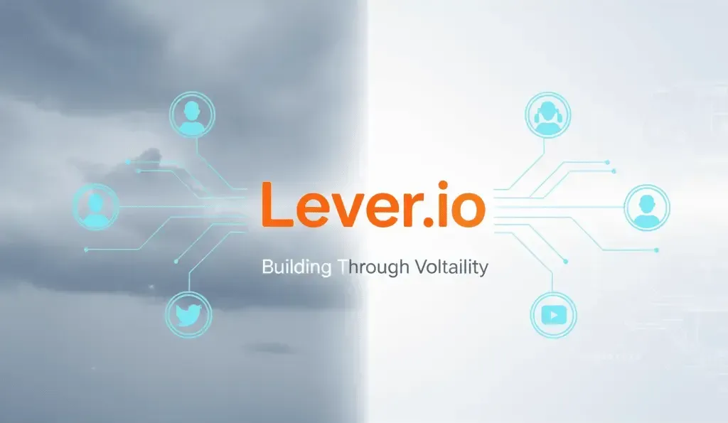 Glowing influencer nodes connected by streams of data across digital platforms, symbolizing post-crash KOL and Web3 marketing campaigns.