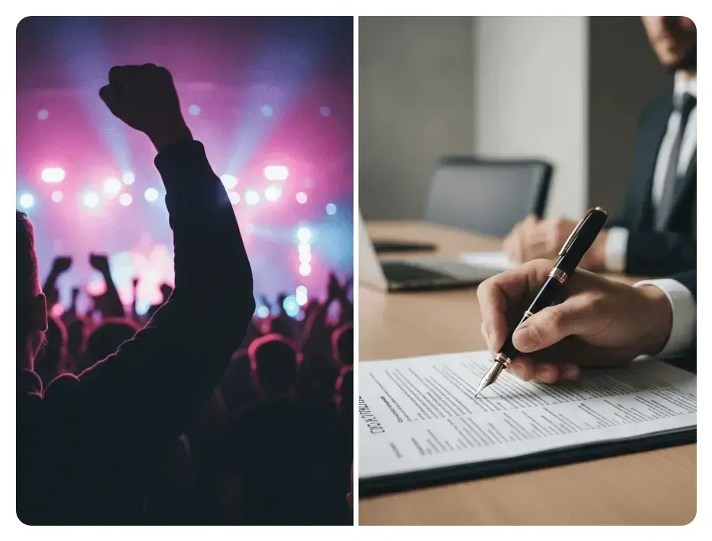 Digital vault door opening to reveal tokenized assets and access icons, representing token-gated communities and ownership-driven engagement.