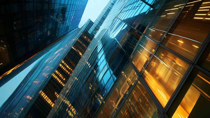 Image of glass skyscrapers