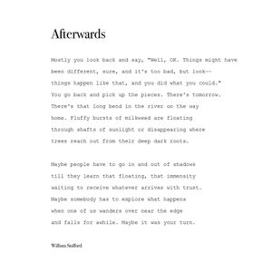 afterwards