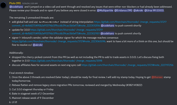 TCU THORChain Updates (Nov 2024)