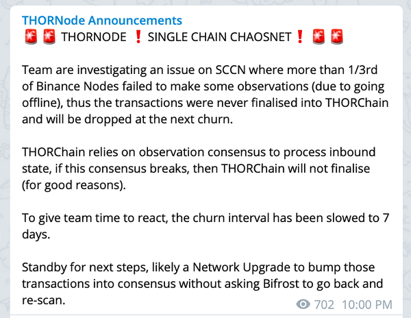 Post-mortem on SCCN and MCCN instability