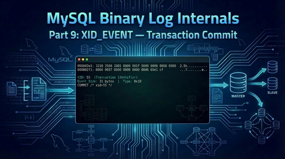 Replication Internals: Decoding the MySQL Binary Log Part 9: XID_EVENT — Transaction Commit