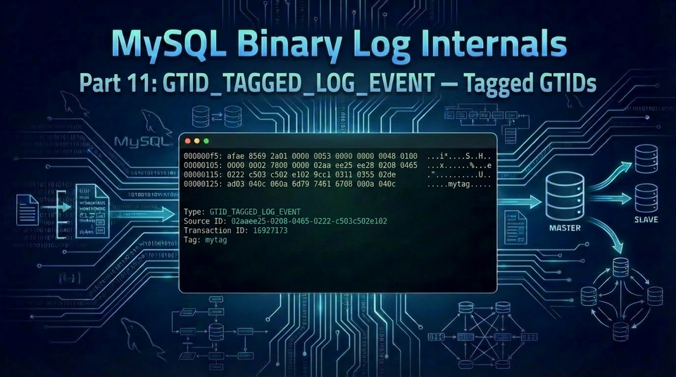 Replication Internals: Decoding the MySQL Binary Log Part 11: GTID_TAGGED_LOG_EVENT — Tagged GTIDs and MySQL's New Serialization Framework
