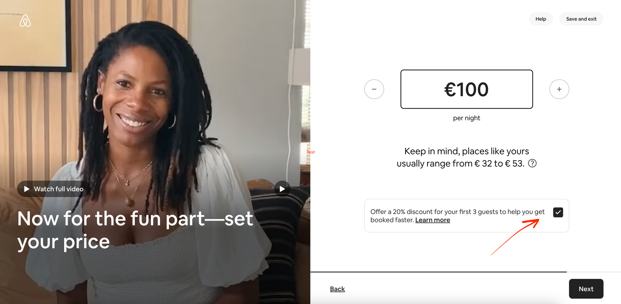 Remove 20% special offer discount first 3 guests