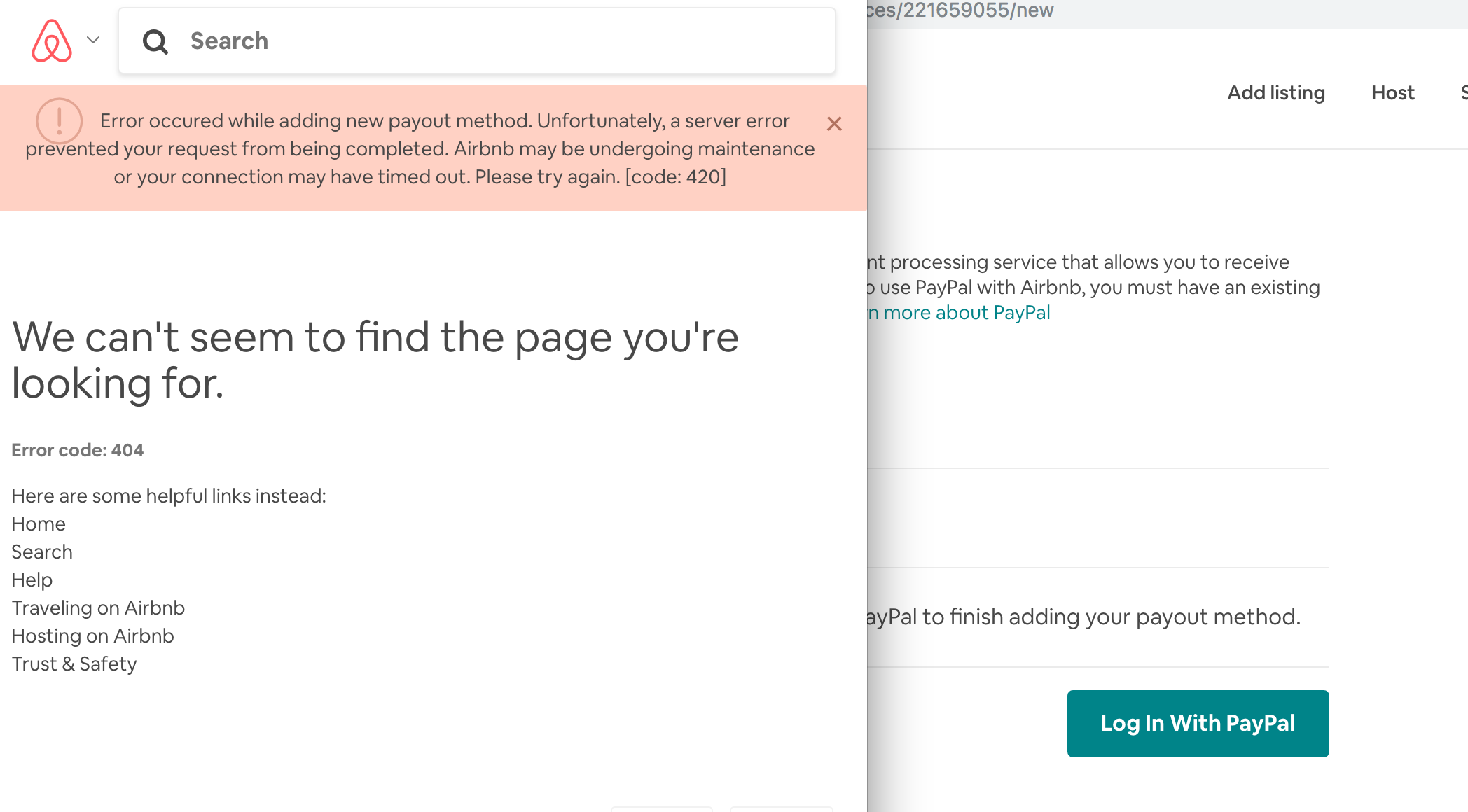 Unfortunately, a server error prevented your request from being completed.