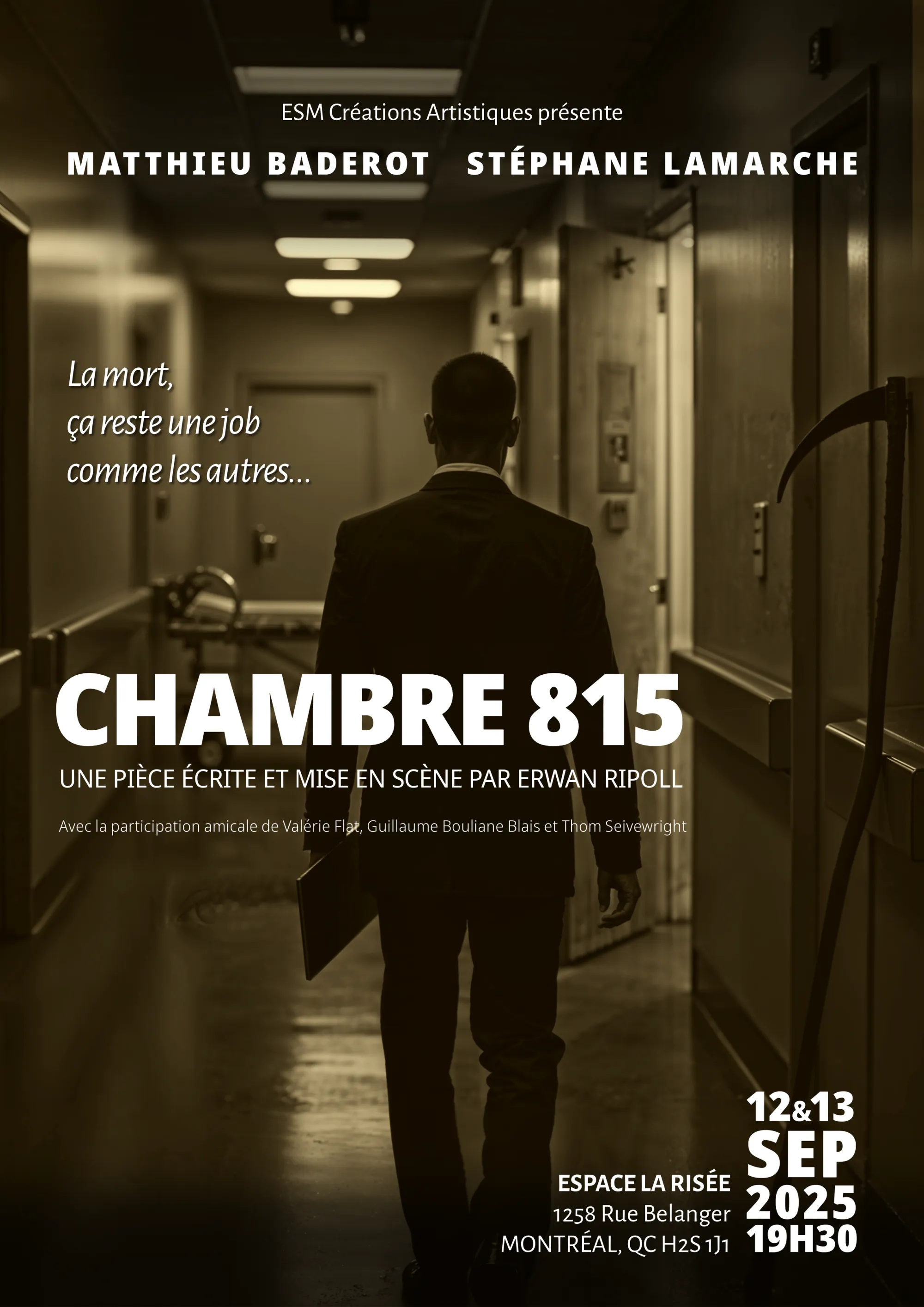 Bandeau de la pièce « Chambre 815 »