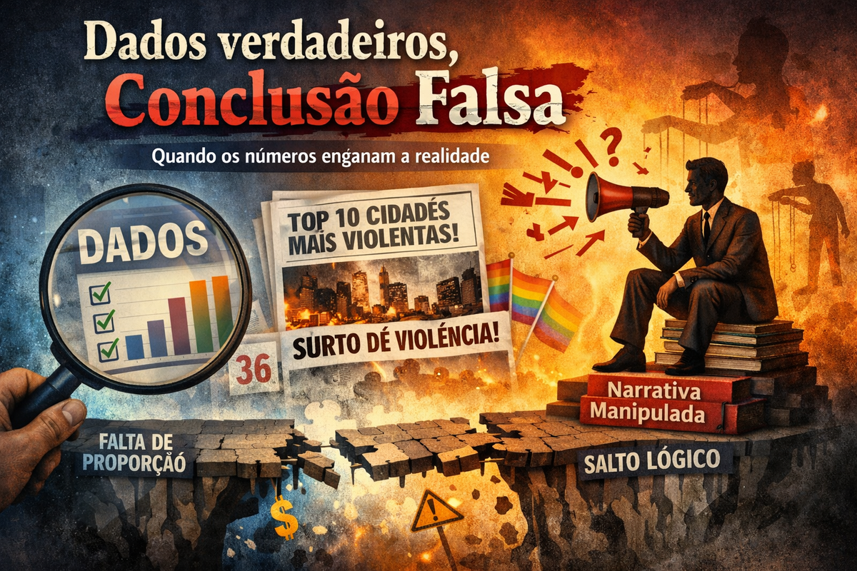 Dados verdadeiros, Conclusões Falsas