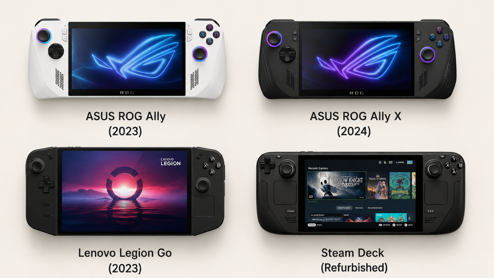 Older gaming handhelds that can replace newer premium models for some games.