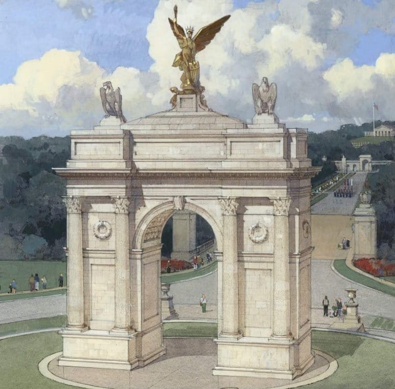 Rendering of Trump's proposed arch