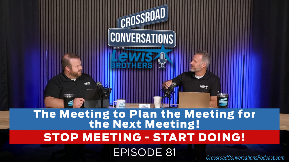 Ep 81 The meeting to plan the meeting for the next meeting! Stop Meeting - Start Doing!