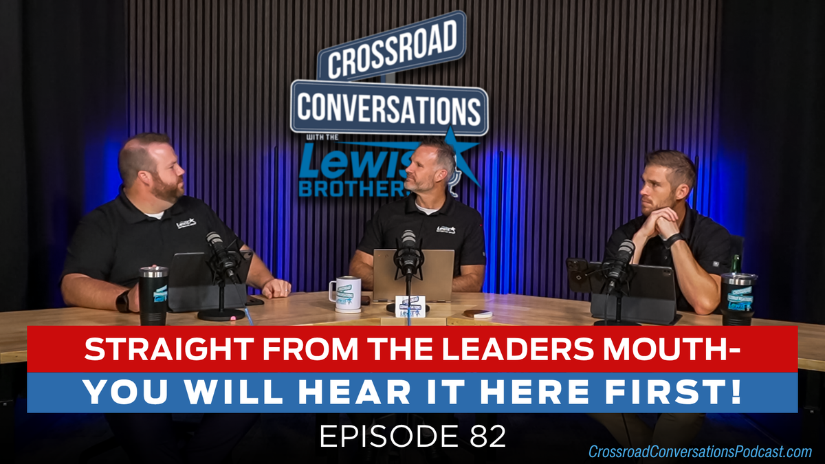 Ep 82 Straight from the Leaders mouth - You will hear it here first!!