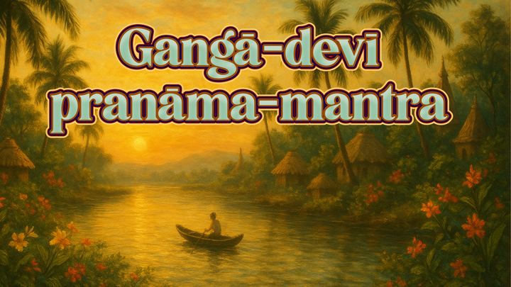 Praṇāma-mantra for Śrī Gaṅgā-devī
