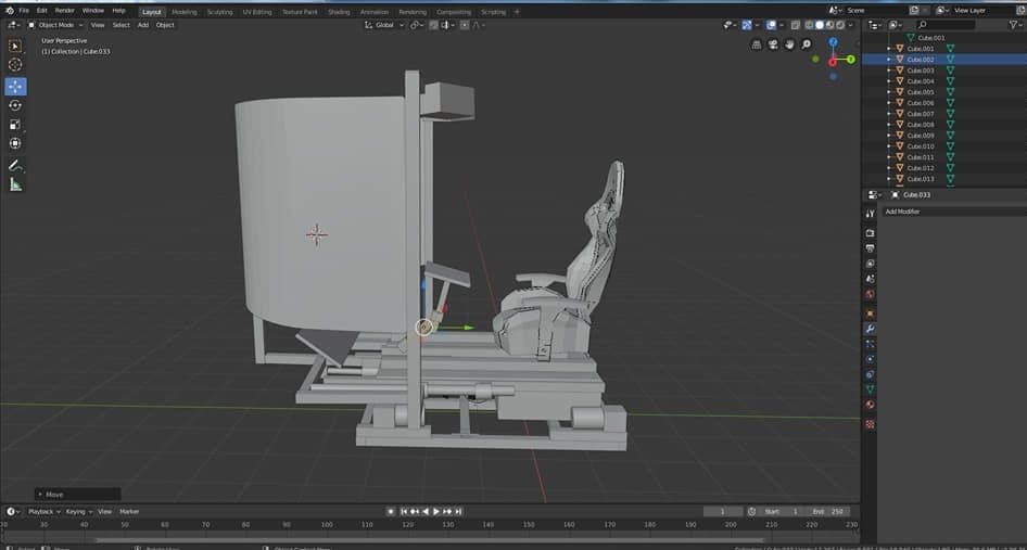 The process of building a motion simulator on  a budget.