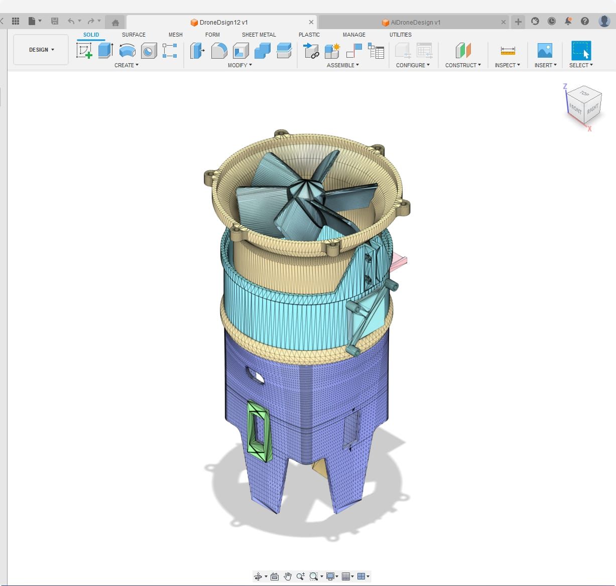 My long term goal vector thrust drone platform.