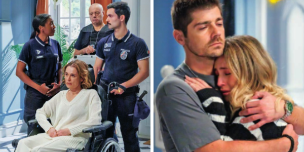 Image of: Helena é presa em A Promessa após esfaquear Olga