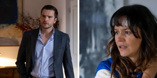 Imagem de: Tomás confronta Sara após suspeitar que ela revelou o plano em Amor à Prova