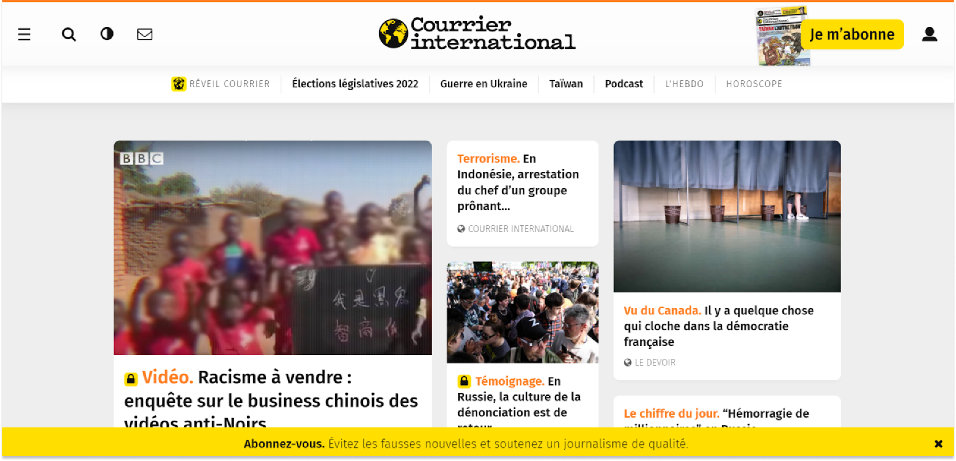 Décryptage des pages d’abonnement de média français