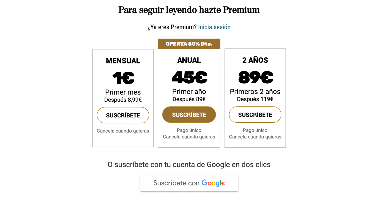 Les meilleurs paywalls de 2023.