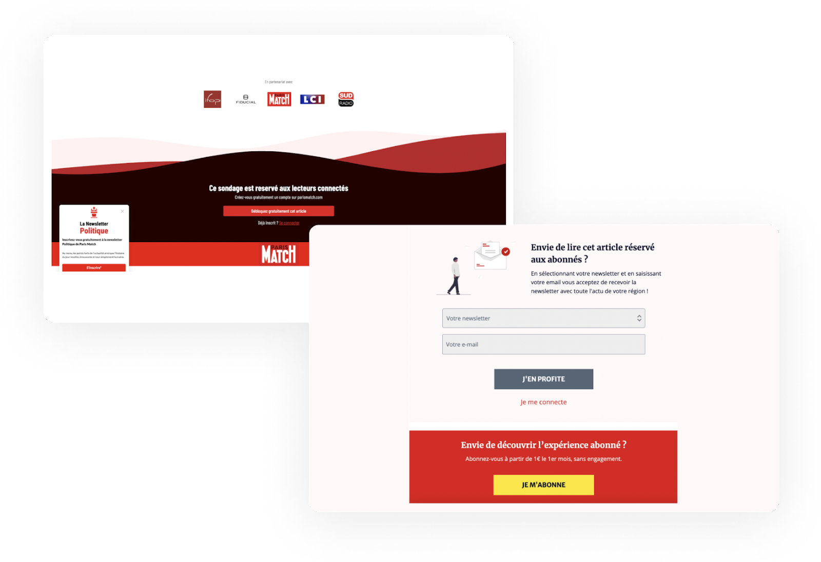 Exemples de design réalisés avec l'éditeur de design de Poool