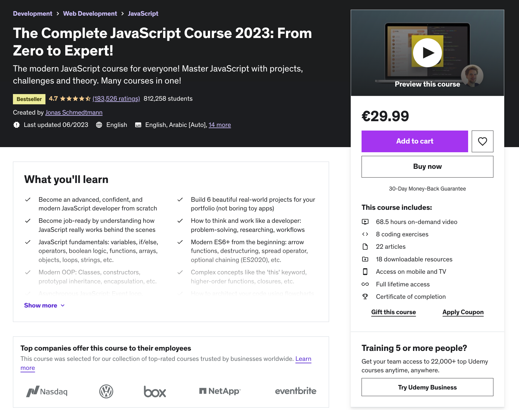 Udemy elearning registration