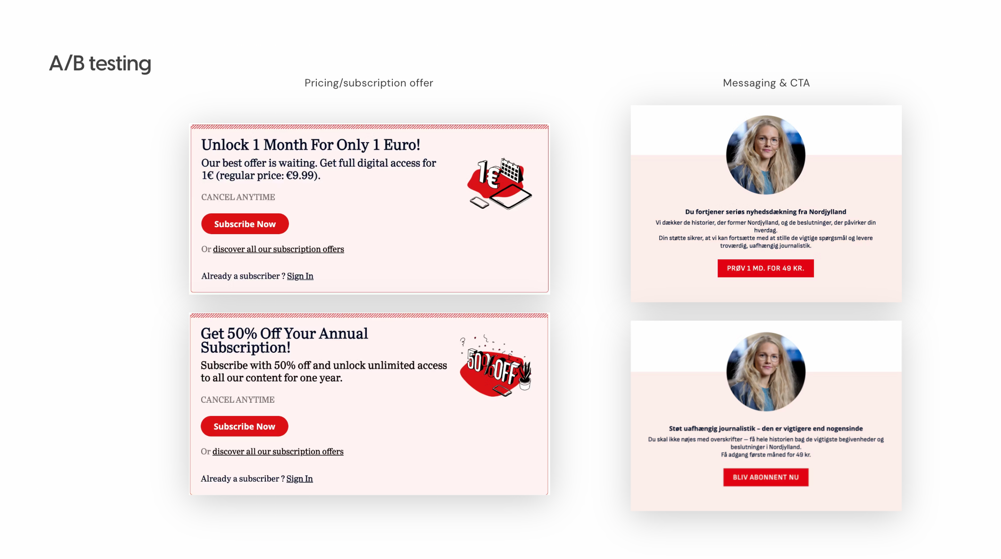 Run AB tests easily with Poool