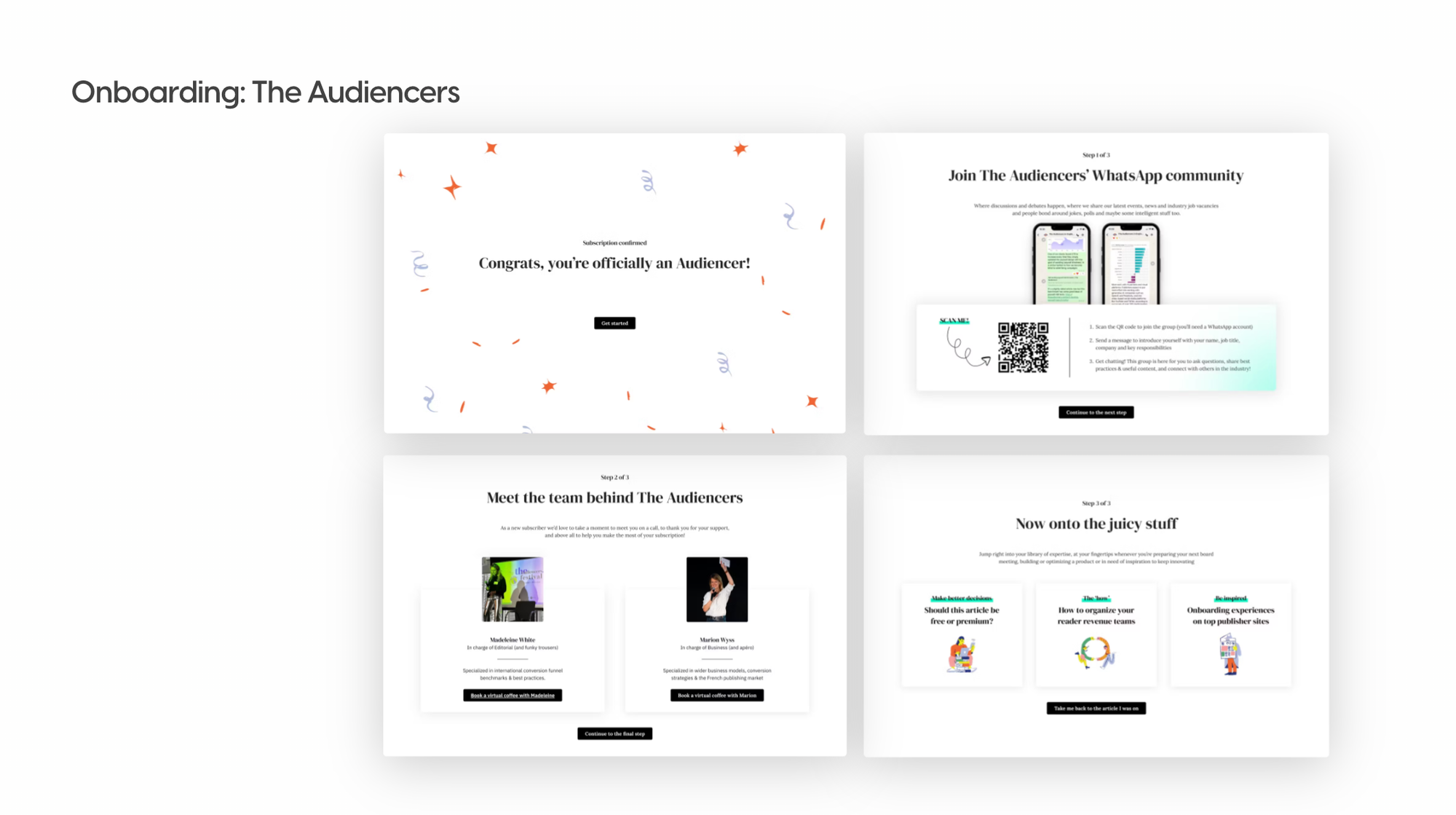 The Audiencers' onboarding journey with Poool