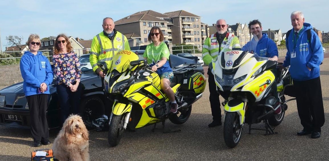 Community event celebrates local blood bike volunteers and life-saving equipment