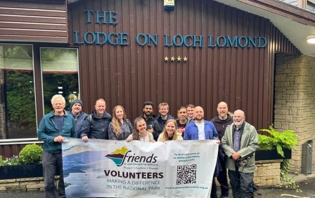 Volunteers brave the rain to clean up Loch Lomond's shores