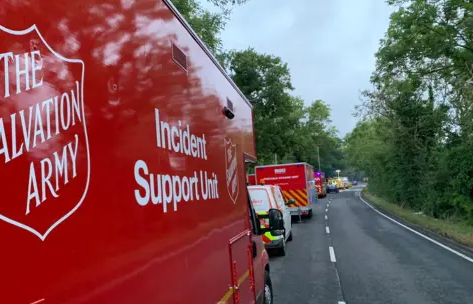 Emergency Response Vehicle Supports Evacuated Residents