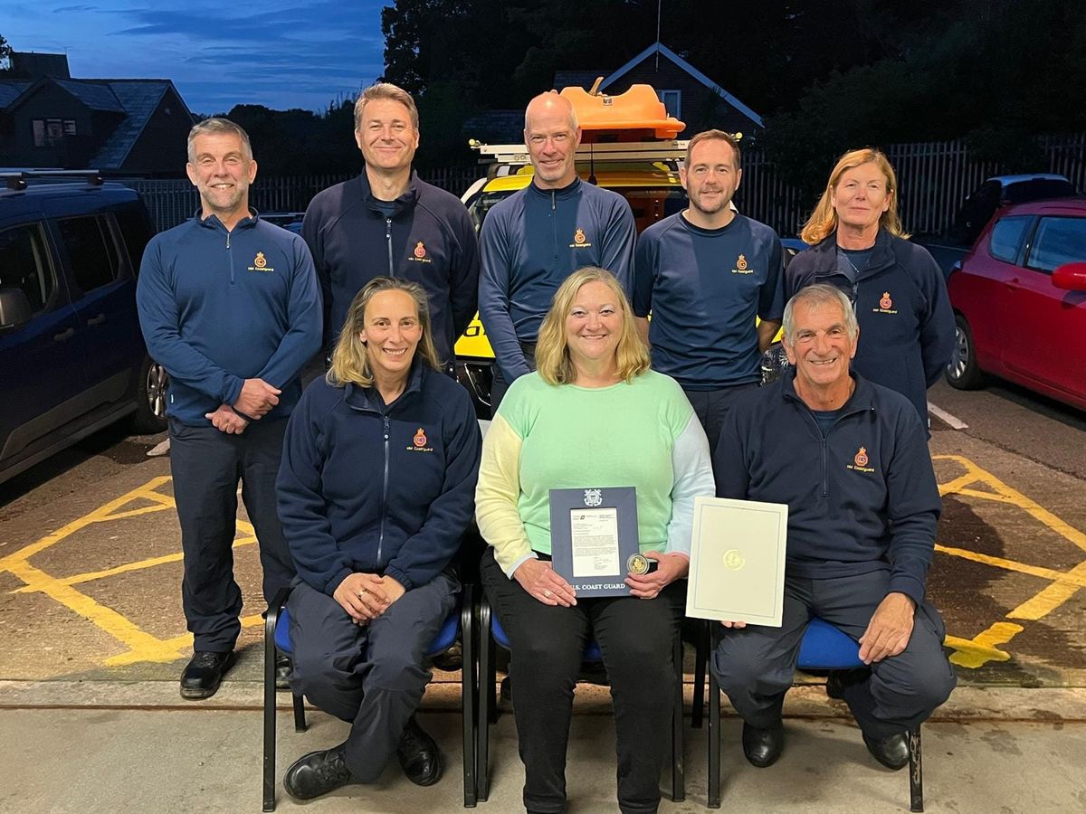 US Coast Guard Presents Award to South Wales Coastguard ‘Heroes’