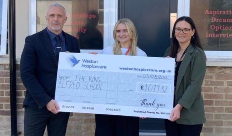 Year 7 Entrepreneurs Raise Over £1,000 for Weston Hospicecare (By Lizzi and Koby, 11)