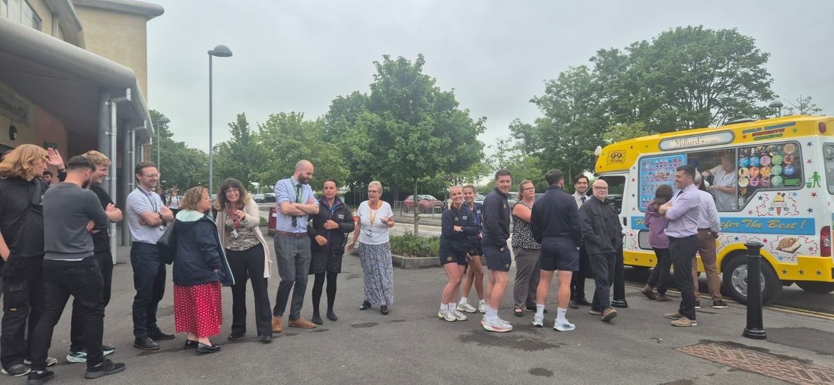 School Staff Treated to Ice Cream on National Thank a Teacher Day