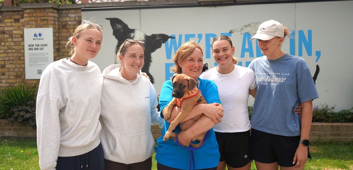 England Women Visit Battersea Ahead of World Cup Semi-Final