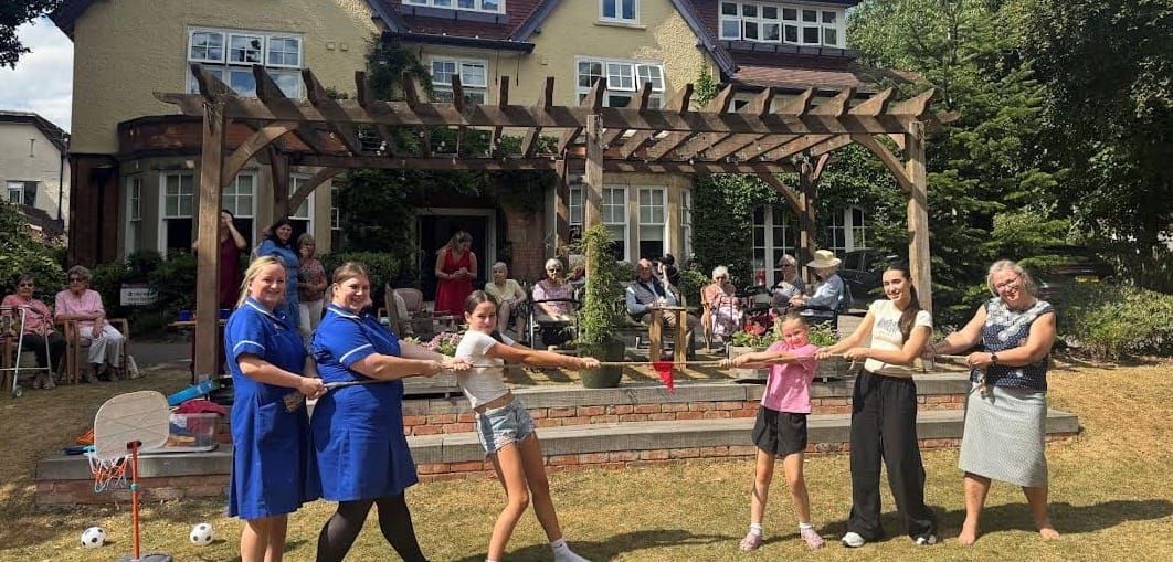 Five generations join in for heartwarming nursing home sports day