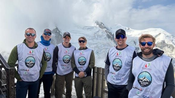 Six friends conquer Mont Blanc to raise funds for children’s charity