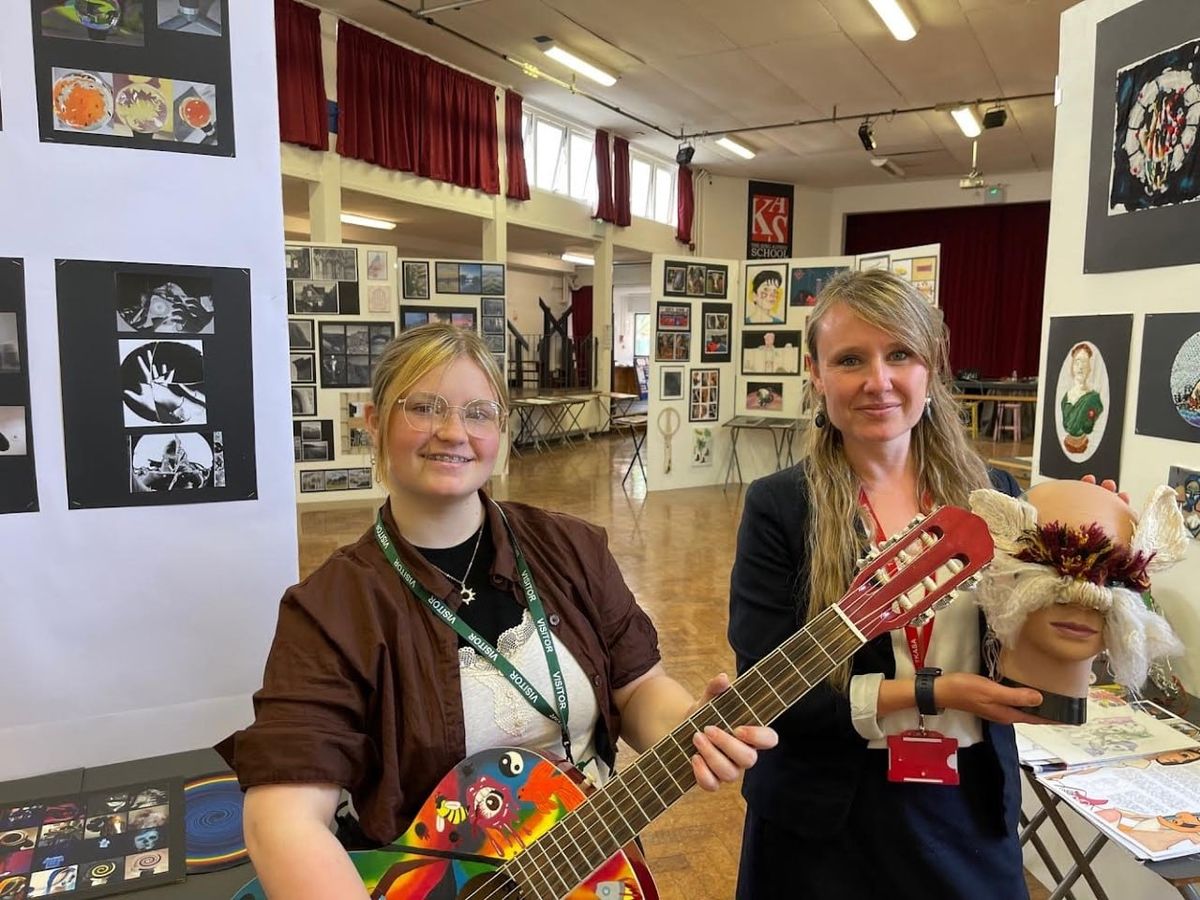 Dozens of talented students hosted a world-class art exhibition of their work