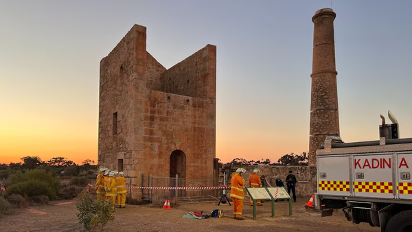 Good news as man and pup rescued from deep pit