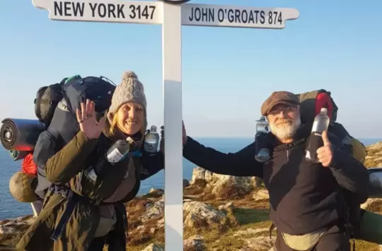 Couple's 297-Day Journey Along the Cornish Coast Leads to New Hope After Struggling with Homelessness