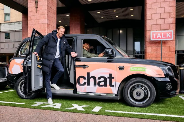 Peter Crouch Launches Free Chat-Powered Taxi Service in Support Of Football Fans' Mental Health