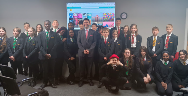Clevedon Students Present Eco-Projects to MP Sadiq Al-Hassan (By Lizzie)