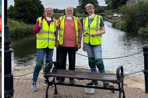 Popular Waterside Benches Spruced Up By Volunteers