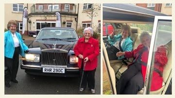 Residents at Rivendell View Enjoy a Glamorous Day Out in Classic Style
