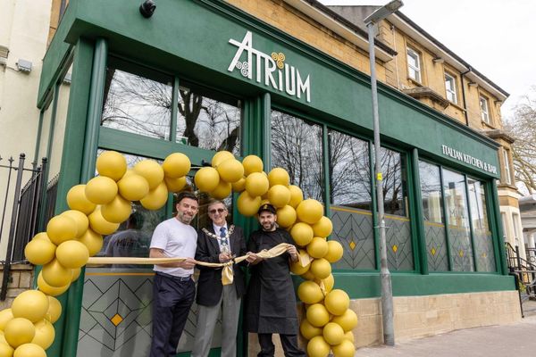 Yeovil Marks Grand Opening of Atrium as Mayor Tony Lock Cuts Ribbon