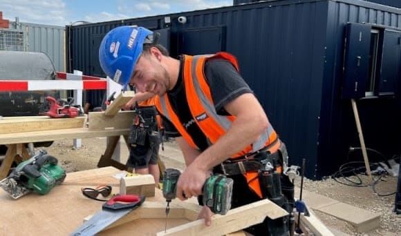 Carpentry Apprentice, 22, Takes on Regional Skills Battle