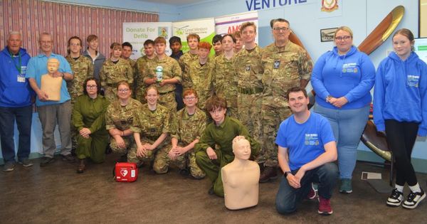 Burnham-On-Sea and Highbridge Air Cadets Learn Lifesaving CPR and Defibrillator Skills