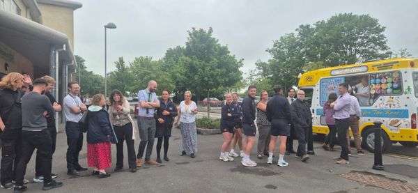 School Staff Treated to Ice Cream on National Thank a Teacher Day