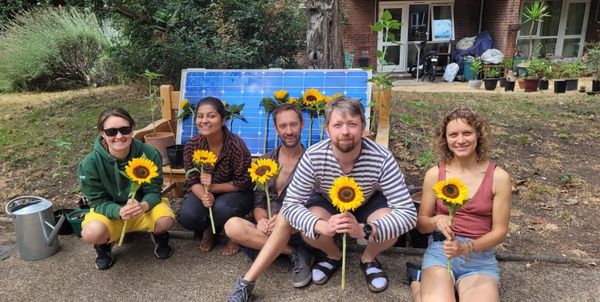 Deptford neighbours grow sunflowers to help bring solar power to their homes