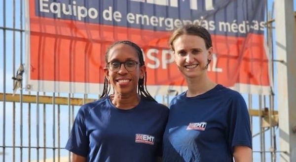 London Ambulance Service midwife and paramedic help deliver care after Venezuela earthquakes