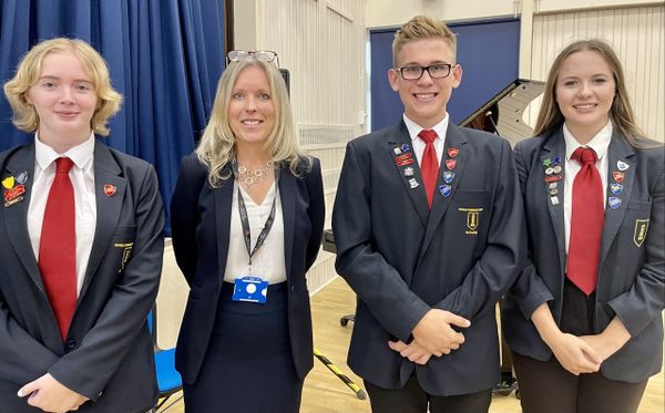 Dozens of student helpers welcome prospective pupils, parents and carers into their popular academy 